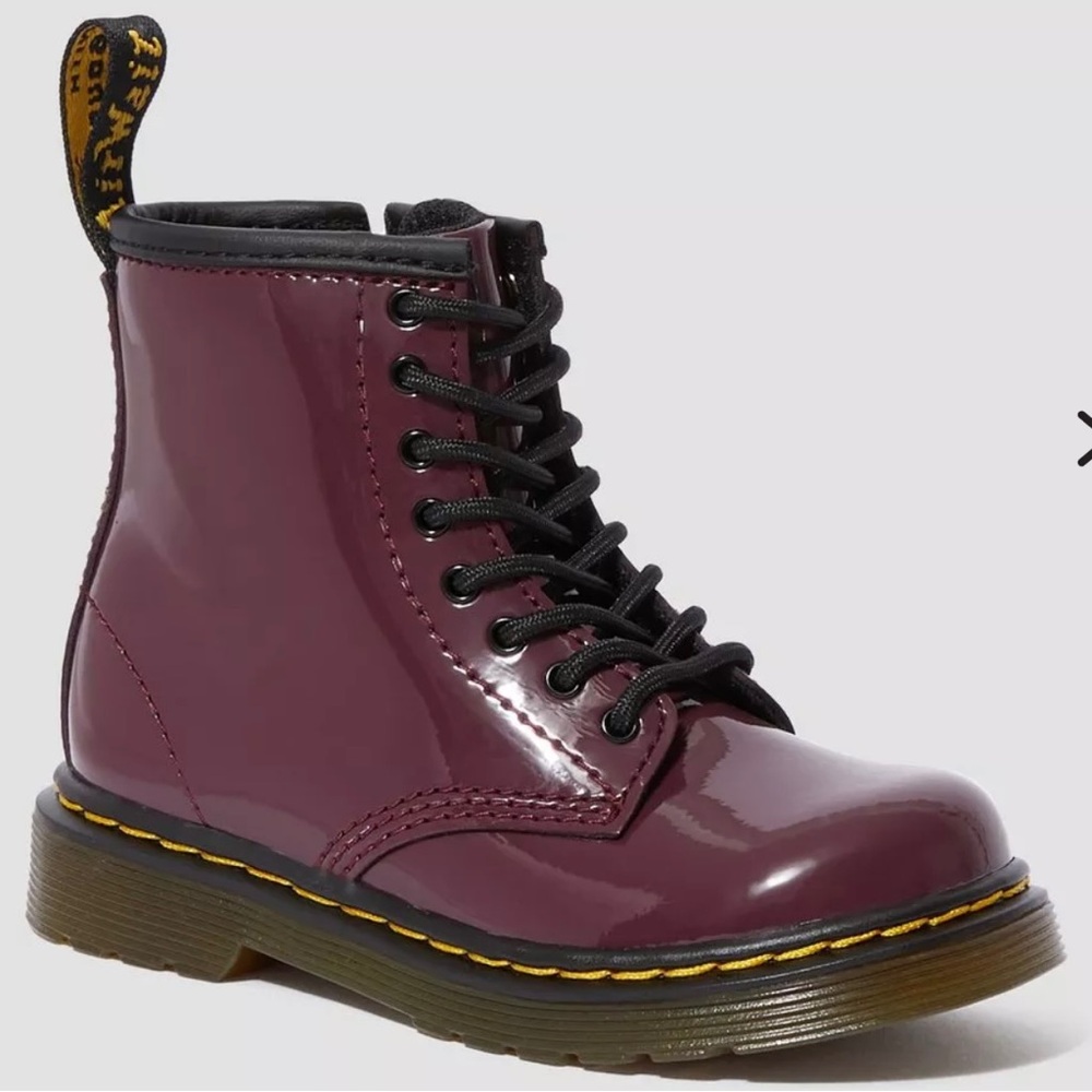 Dr. Martens Kids Boots in Burgundy